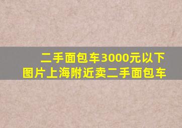 二手面包车3000元以下图片上海附近卖二手面包车