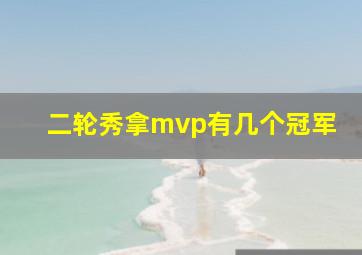 二轮秀拿mvp有几个冠军