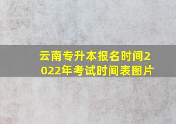 云南专升本报名时间2022年考试时间表图片