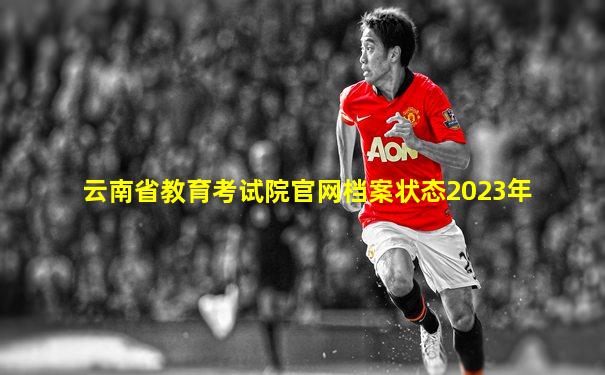 云南省教育考试院官网档案状态2023年