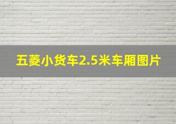 五菱小货车2.5米车厢图片