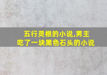 五行灵根的小说,男主吃了一块黑色石头的小说