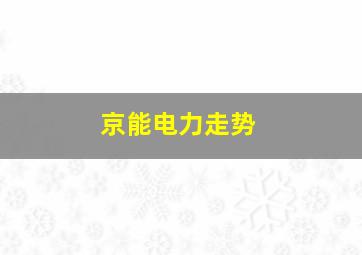 京能电力走势