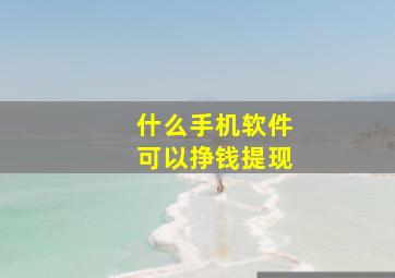 什么手机软件可以挣钱提现