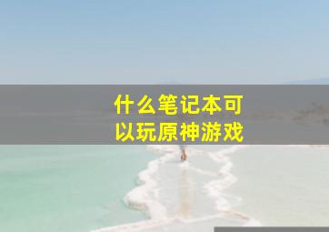 什么笔记本可以玩原神游戏