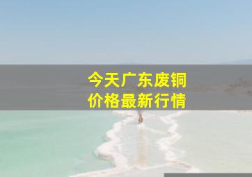 今天广东废铜价格最新行情