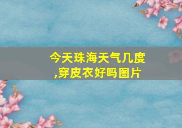 今天珠海天气几度,穿皮衣好吗图片