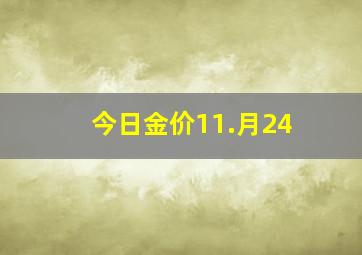 今日金价11.月24