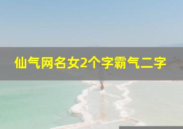 仙气网名女2个字霸气二字