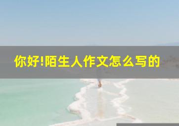 你好!陌生人作文怎么写的