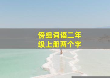 傍组词语二年级上册两个字