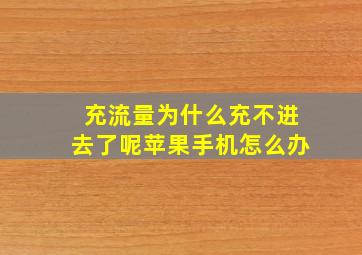 充流量为什么充不进去了呢苹果手机怎么办