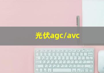 光伏agc/avc