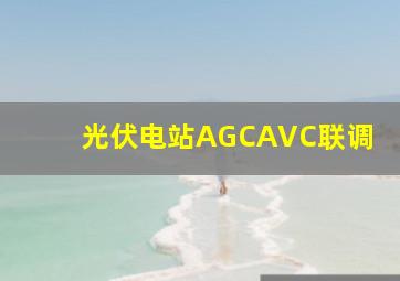 光伏电站AGCAVC联调