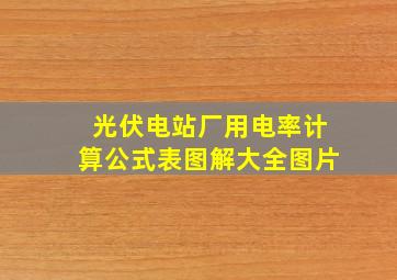 光伏电站厂用电率计算公式表图解大全图片