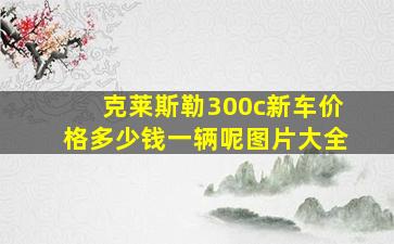 克莱斯勒300c新车价格多少钱一辆呢图片大全