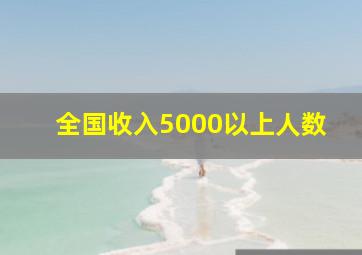 全国收入5000以上人数