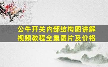 公牛开关内部结构图讲解视频教程全集图片及价格