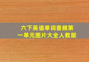 六下英语单词音频第一单元图片大全人教版