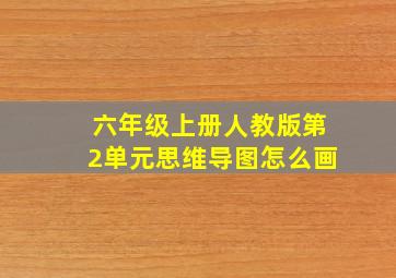 六年级上册人教版第2单元思维导图怎么画