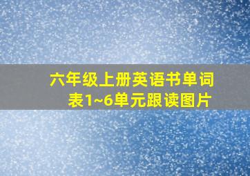 六年级上册英语书单词表1~6单元跟读图片