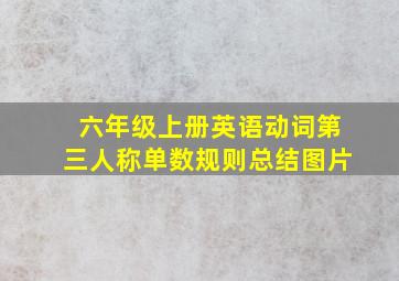 六年级上册英语动词第三人称单数规则总结图片