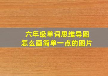 六年级单词思维导图怎么画简单一点的图片