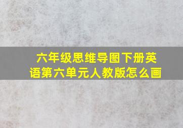 六年级思维导图下册英语第六单元人教版怎么画