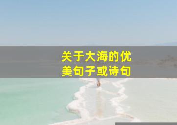 关于大海的优美句子或诗句