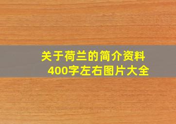 关于荷兰的简介资料400字左右图片大全