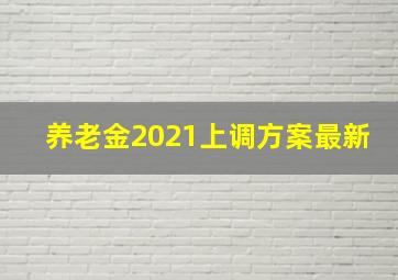 养老金2021上调方案最新