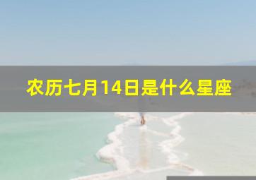 农历七月14日是什么星座