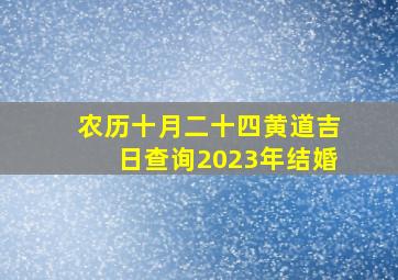 农历十月二十四黄道吉日查询2023年结婚