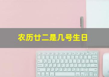 农历廿二是几号生日