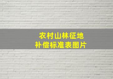 农村山林征地补偿标准表图片