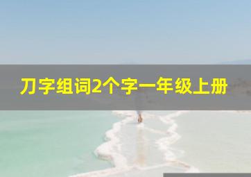 刀字组词2个字一年级上册