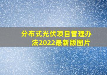 分布式光伏项目管理办法2022最新版图片