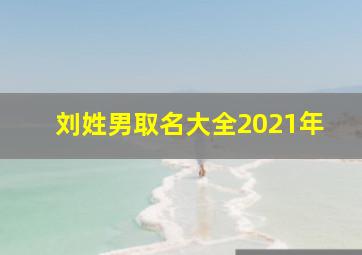 刘姓男取名大全2021年