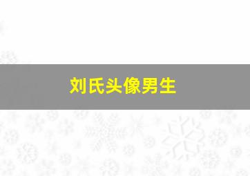 刘氏头像男生