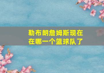 勒布朗詹姆斯现在在哪一个篮球队了