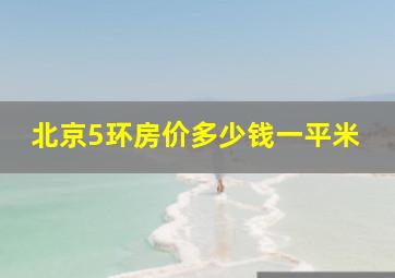 北京5环房价多少钱一平米