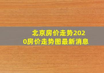 北京房价走势2020房价走势图最新消息