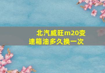 北汽威旺m20变速箱油多久换一次