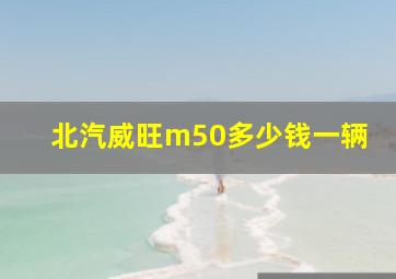 北汽威旺m50多少钱一辆