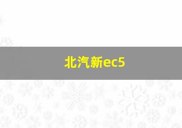 北汽新ec5