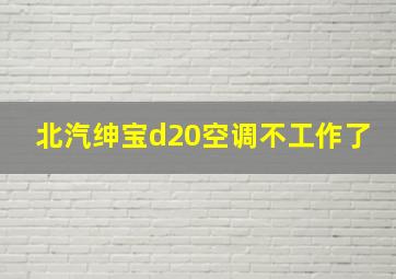 北汽绅宝d20空调不工作了