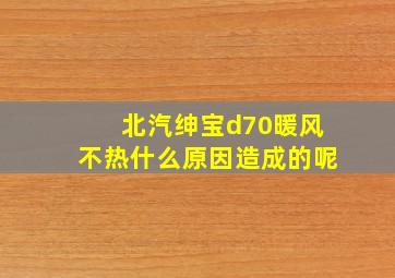 北汽绅宝d70暖风不热什么原因造成的呢