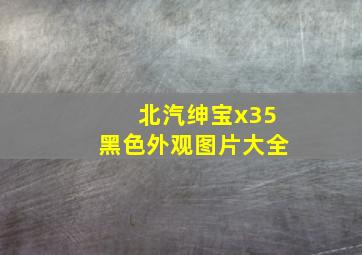 北汽绅宝x35黑色外观图片大全