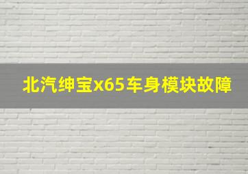 北汽绅宝x65车身模块故障