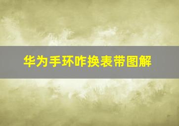 华为手环咋换表带图解